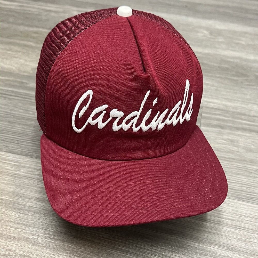 Vintage 70s‎ New Era Arizona Cardinals Snapback Hat Script Single Line Cap NFL
